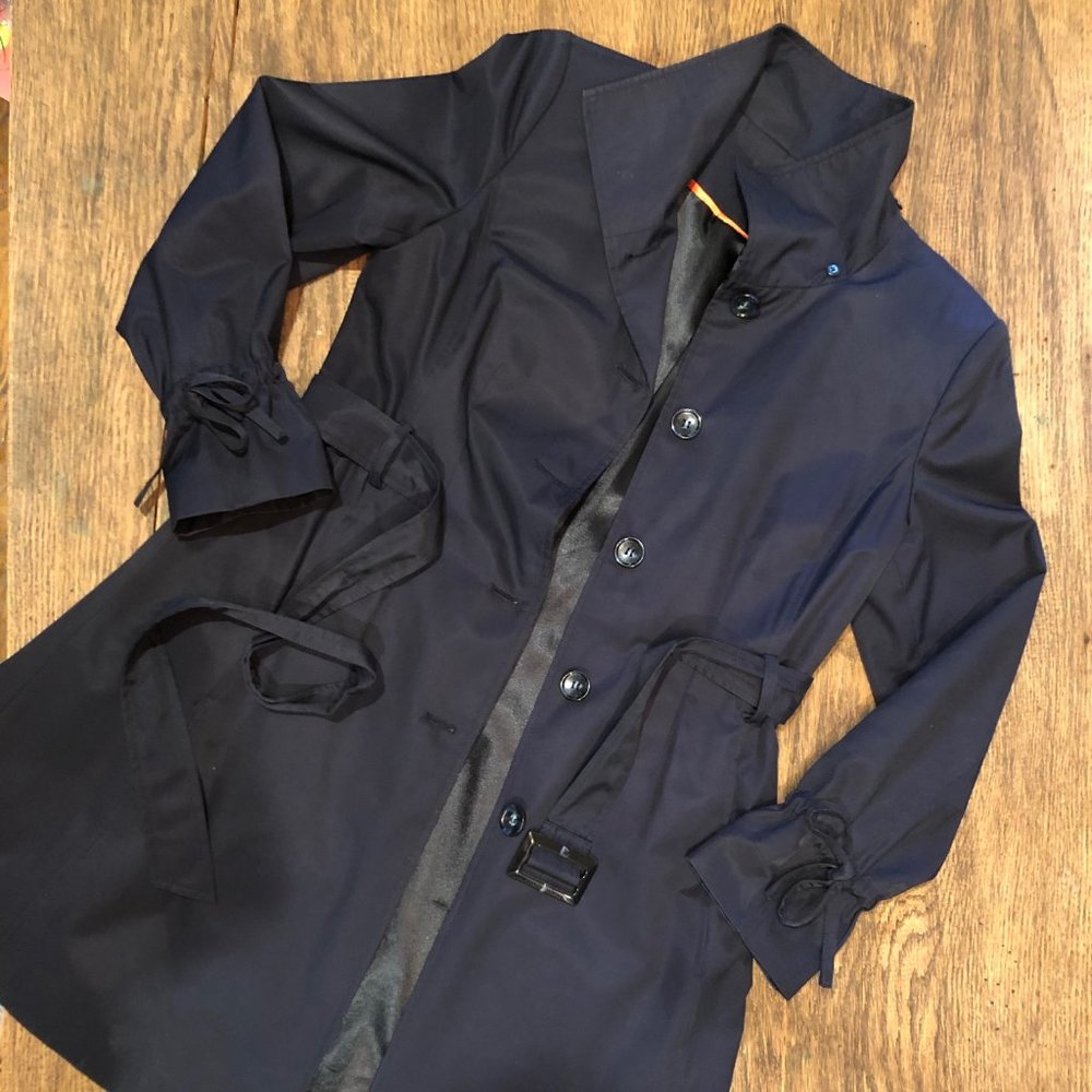 NWOT Donna Karan raincoat, Navy, M